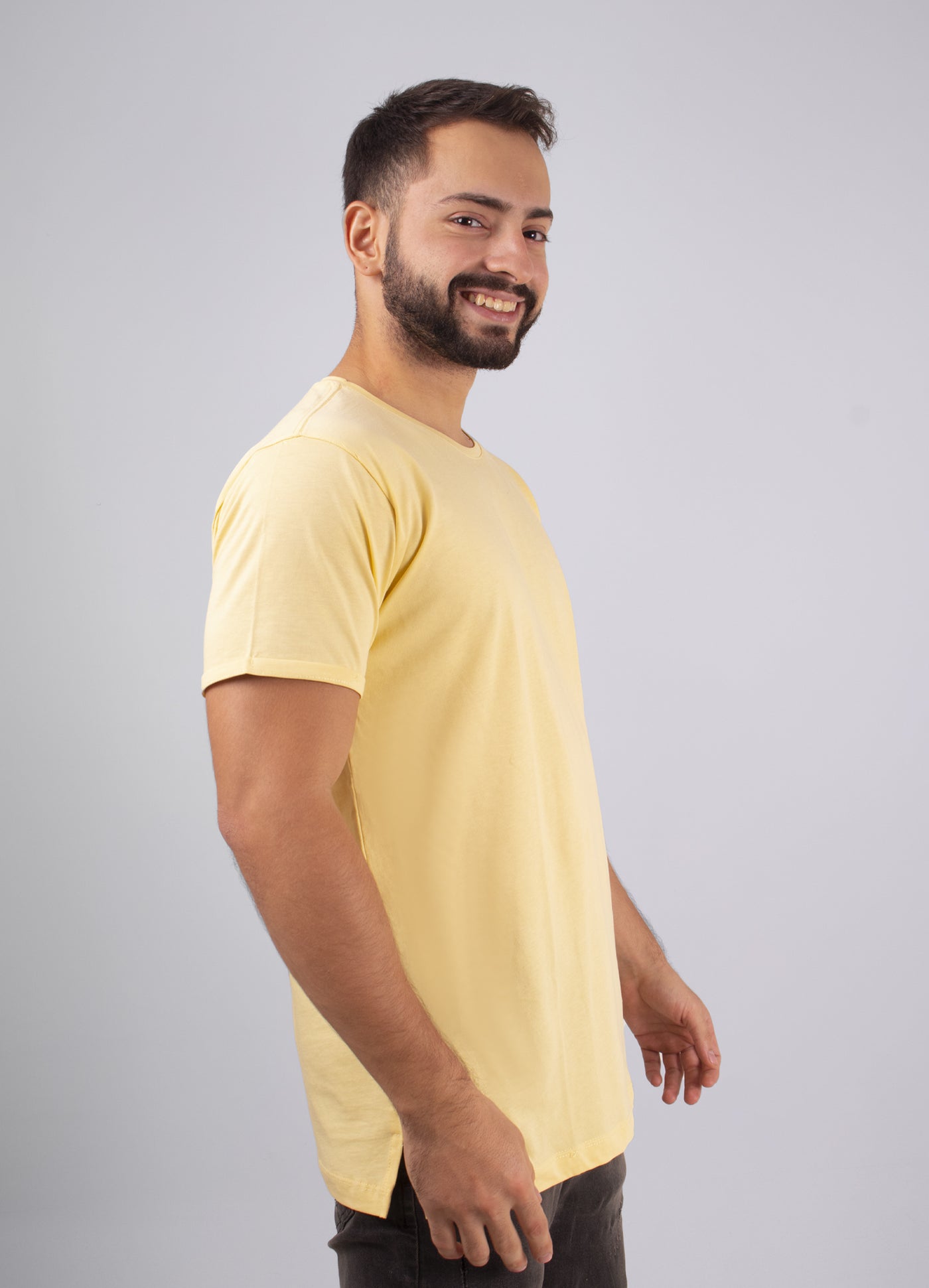 Camiseta hombre Básica Amarilla Clara – Estambul STB