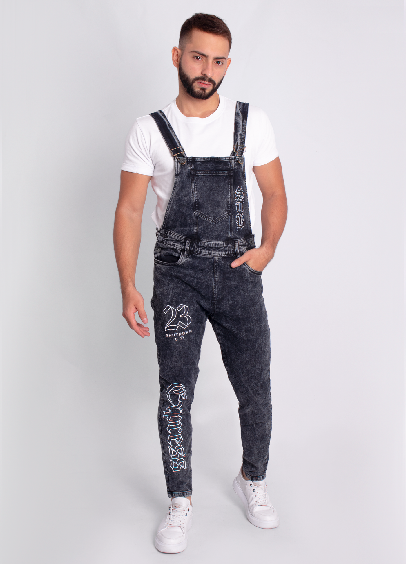 Mameluco Overol De Cuadros Hombre Overoles De Mezclilla Con Pechera