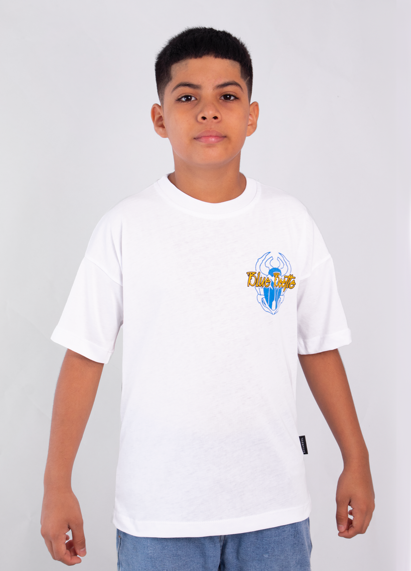 Camiseta niños OVERSIZE traje importación algodón camiseta JEANS 3-12 años